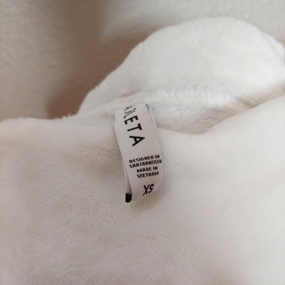 Athleta Double Karma Cozy Funnel Neck Pullover Sea Salt White XS 511446 - Picture 9 of 12